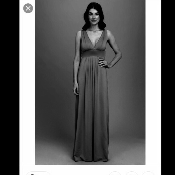 New AQUA Bloomingdales Empire Waist Maxi Dress XS - Picture 5 of 5